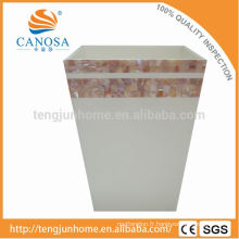 Canosa shell mosaic collection rose room trash can